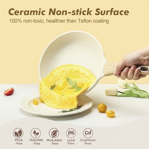 SENSARTE Ceramic Cookware Sets