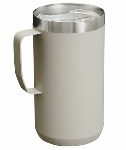 Insulated tumbler with handle and lid