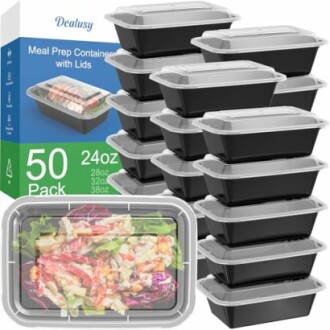 Dealusy 50 Pack Meal Prep Containers