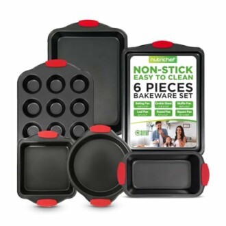 NutriChef 6-Piece Nonstick Bakeware Set
