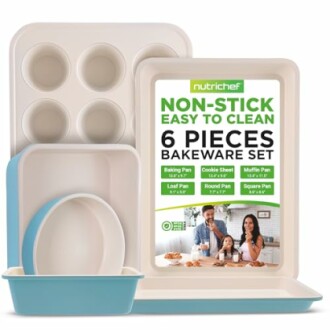 NutriChef 6-Piece Baking Pan Set